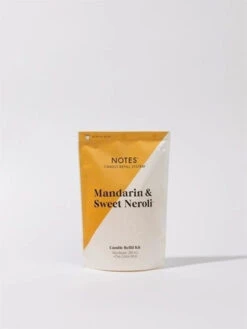 Notes Sustainable Candle System, Candle Refill Kit, Mandarin & Sweet Neroli
