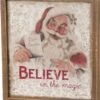 "Believe In The Magic" Santa Inset Box Sign