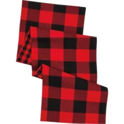 Red & Black Buffalo Check Two-Sided Table Runner