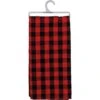 Red & Black Buffalo Check Plaid Kitchen Towel