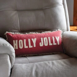 Holly Jolly Christmas Pillow