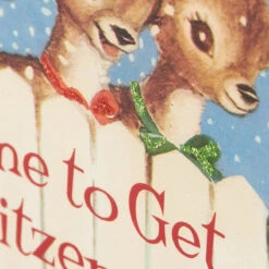 "Time To Get Blitzened" Reindeer Block Sign -Winter Gifts Market 115350 50