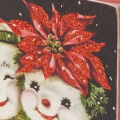 "Most Of Our Friends Are Flakes" Snowman Block Sign -Winter Gifts Market 115351 50