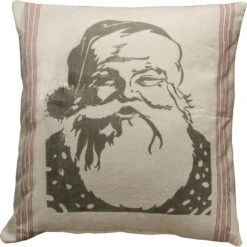 Jumbo Santa Face Christmas Pillow