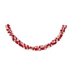 Felted Wool Fringe Garland, 2 Color Options By Mud Pie -Winter Gifts Market 40540037R