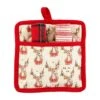 Reindeer Pot Holder Trivet With Dish Towels, 3-Piece Set By Mud Pie