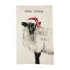 "Baaaa Humbug" Sheep Christmas Kitchen Towel By Mud Pie