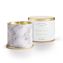 Winter White Demi Metal Tin Candle By Illume