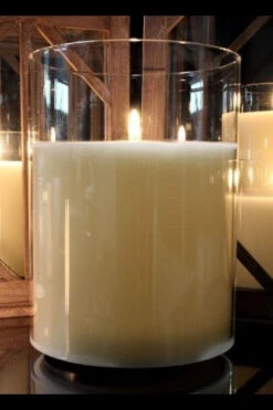 Radiance LED Poured Candle, Simply Ivory, 6” Dia X 6” T