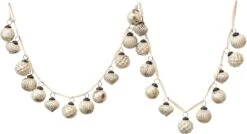 72"L Mercury Glass Ball Ornament Garland, Matte White 5 72"L Mercury Glass Ball Ornament Garland, Matte White -Winter Gifts Market 614 tLkB0 L. AC SL1500