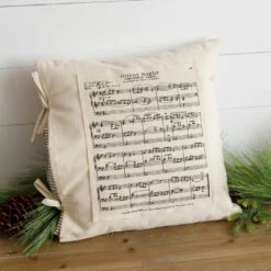 "Silent Night" Tied Slip Cover Pillow
