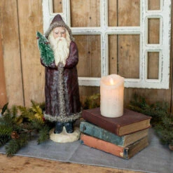 Santa Clause Figure, Vintage Red, 17"