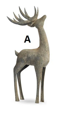 Galvanized Deer, 2 Style Options (Pick Up Only) -Winter Gifts Market A 4a8d6bb7 51f5 46ea a232 9517aee405d7