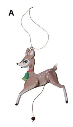Reindeer Pull Ornament, 2 Style Options -Winter Gifts Market A 60cf7fd3 705c 41d5 89dd 96e799a4e9ff
