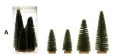 Bottle Brush Trees With Wood Base, Boxed Set Of 4, 2 Color Options -Winter Gifts Market A 8cf69061 1593 4b13 82a6 641e6b863a12