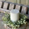 Bountiful Blooms Candle Ring, Cream, 12"