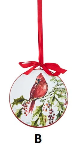 Cardinal Disc Shaped Christmas Ornament, 2 Style Options -Winter Gifts Market B bfde9d8b dd7c 4322 a01c c39fa2456f60