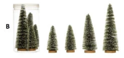 Bottle Brush Trees With Wood Base, Boxed Set Of 4, 2 Color Options -Winter Gifts Market B ffa466a0 0af5 4a79 ab95 147b674bc812