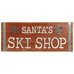 "Santa's Ski Shop" Sign