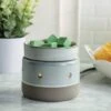 Glazed Concrete 2-In-1 Deluxe Fragrance Wax Melt Warmer By Candle Warmers Etc
