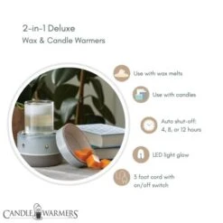 Glazed Concrete 2-In-1 Deluxe Fragrance Wax Melt Warmer By Candle Warmers Etc -Winter Gifts Market DWDCNC specs 86023.1641842619.1280.1280 536x536 1