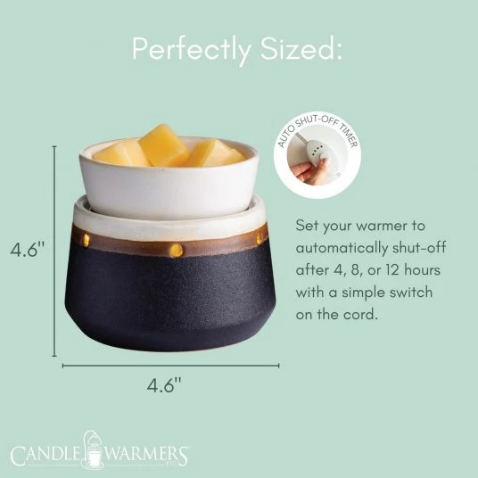 Ironstone 2-In-1 Deluxe Fragrance Wax Melt Warmer By Candle Warmers Etc 4 Ironstone 2-In-1 Deluxe Fragrance Wax Melt Warmer By Candle Warmers Etc - Image 4