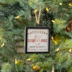 "Reindeer Sleigh Rides” Christmas Ornament