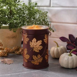 Fall Leaves Vintage Style Bulb Illumination Fragrance Wax Melt Warmer By Candle Warmers Etc