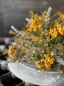 Darby Berry Half Sphere, Mustard, 10" -Winter Gifts Market FG56002