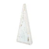 Wood Beaded Edge Tree, Chippy White, 3 Size Options