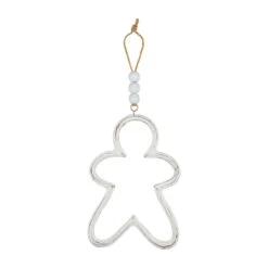 Hollow Gingerbread Beaded Christmas Ornament