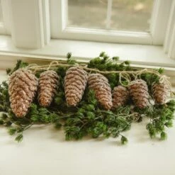 Glittered Hanging Pinecones -Winter Gifts Market G181188