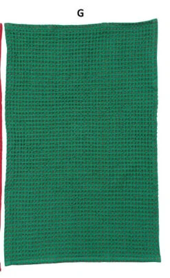 Waffle Weave Tea Towel With Kantha Stitch, 2 Color Options -Winter Gifts Market G 7ae90720 0f0c 4d1d 9555 3144c4ad52d3