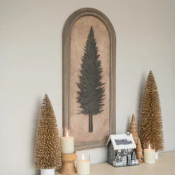 Framed Norway Spruce Tree Silhouette Sign (Pick Up Only)
