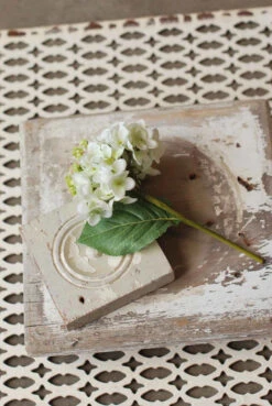 Hydrangea Pick, Cream, 9"