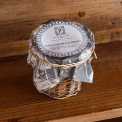 French Willow Wrapped Glass Candle, European Red Currant Scent By Porch View Home