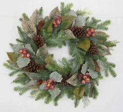 Gathered Botanical Christmas Wreath By Porch View Home (Pick Up Only)