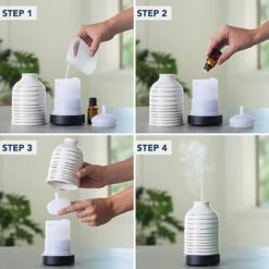Serenity Ultrasonic Essential Oil Diffuser By Airome' -Winter Gifts Market PRODUCTIMAGE2770MAR