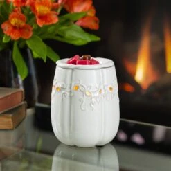 Illumination White Pumpkin Fragrance Wax Melt Warmer By Candle Warmers Etc