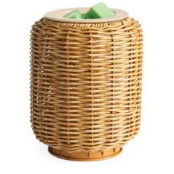 Wicker Lantern Illumination Fragrance Warmer By Candle Warmers Etc