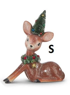 Vintage Look Reindeer With Bottle Brush Tree, 12”, 2 Size / Style Options (Pick Up Only) -Winter Gifts Market S 24aa79cf aadb 420b a0d8 b3161f3159eb