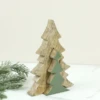 Wood & Green Enamel Tree With Inner Removable Tree