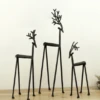 Cast Iron Reindeer, Black, 3 Size Options (Pick Up Only)