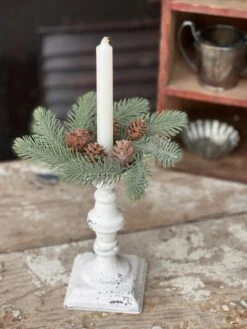 Permafrost Spruce Candle Ring, 8"