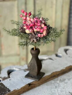 Dazzleberry Cypress Pick, Folly, 13" -Winter Gifts Market XBR80402