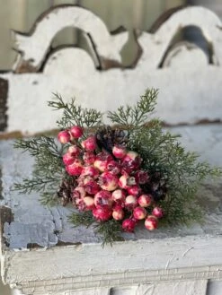 Dazzleberry Cypress Pick, Folly, 13" -Winter Gifts Market XBR80403