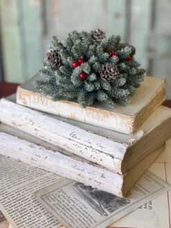 Icy Mini Pinecone With Berry Half Sphere, 7” -Winter Gifts Market XG816713 9d015df3 1e66 4b51 9293 0763157ab5d4