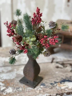 Laden Berry Bush, Red, 11"