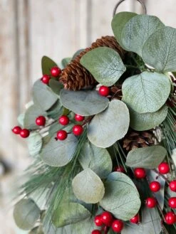 Pineberry Eucalyptus Drop, 28" -Winter Gifts Market XHP70242