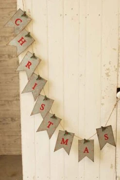 "Christmas" Pennant Garland, 69"